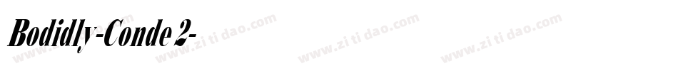 Bodidly-Conde 2字体转换